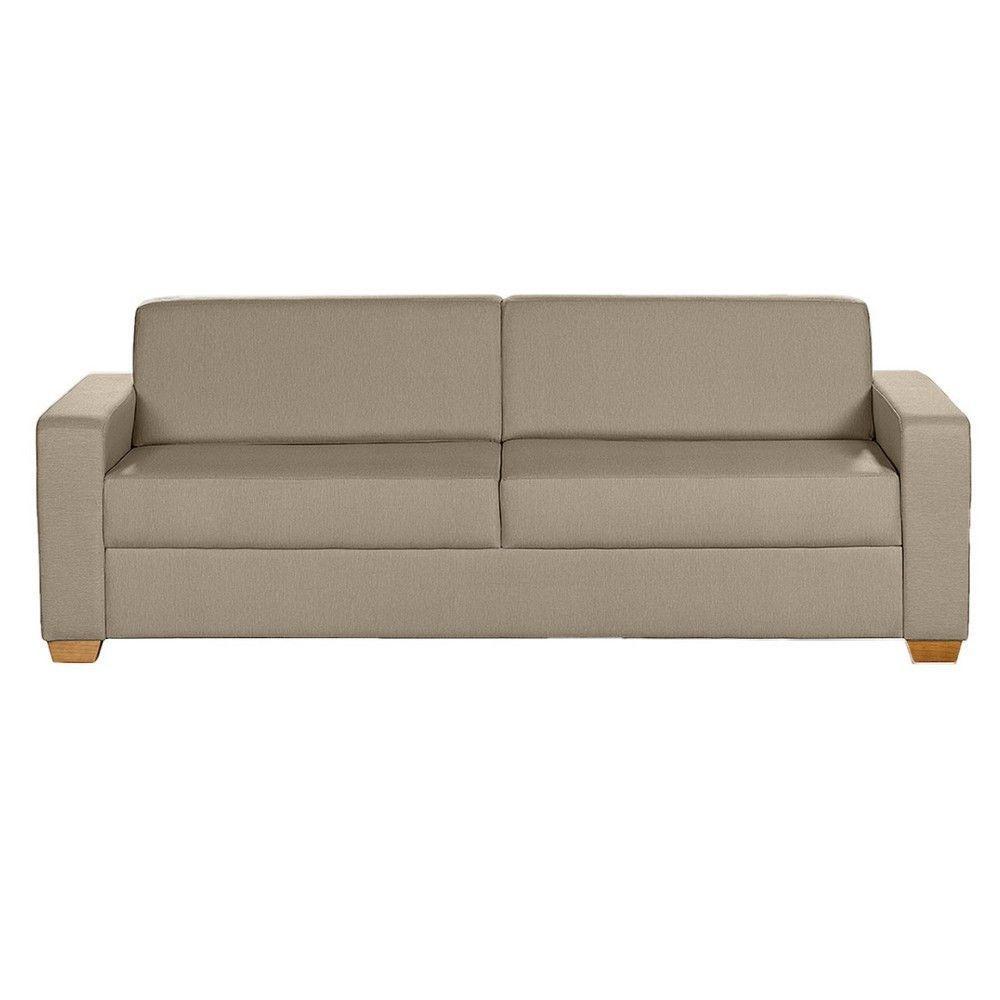 Sofá Living Com 4 Lugares 2.20M Linho Corriente Bege - 8