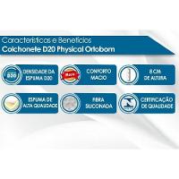 Colchonete Solteiro D20 Physical Multiuso Viagem Camping (78x188x8) - Ortobom - 3