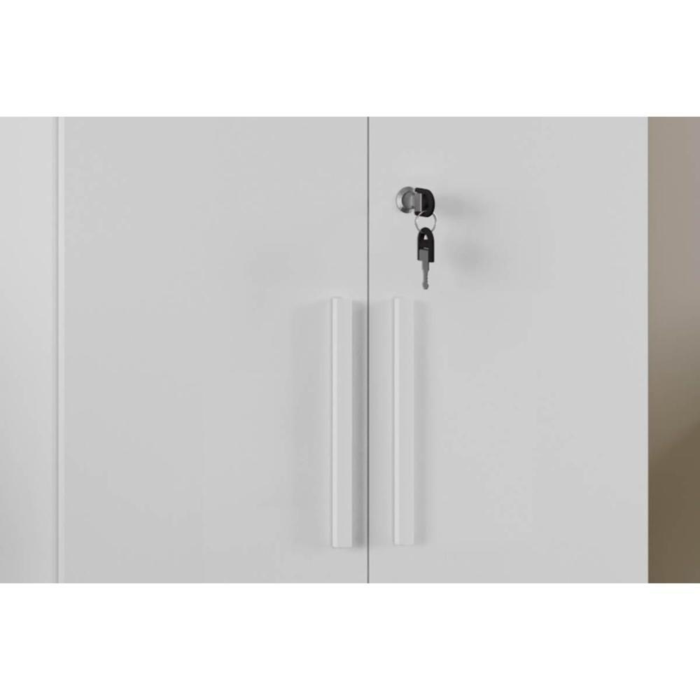 Multiuso de Cozinha Bordo 2 Portas c/ Chave 32cm Branco - Ronipa - 3