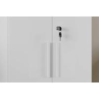 Multiuso de Cozinha Bordo 2 Portas c/ Chave 32cm Branco - Ronipa - 5