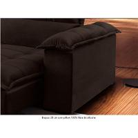 Sofá Retrátil E Reclinável 2,90m 5 Lugares Marrom - 5