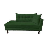 Divã Recamier Troya 1,40 Cm Suede Verde - 1