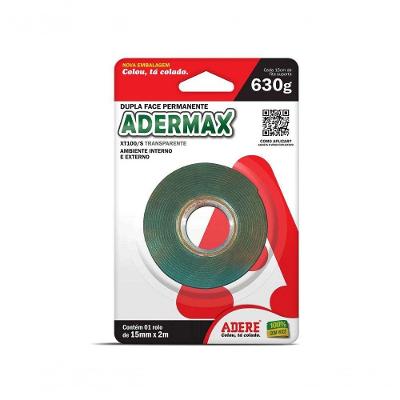 Fita Dupla Face Adermax Acril Xt100/S 15Mmx2M Blister