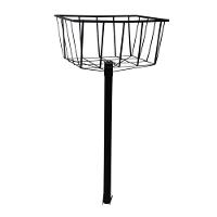 Lixeira De Rua Calçada Parque Cesto Fundo Preta 129x60x45cm. - 1