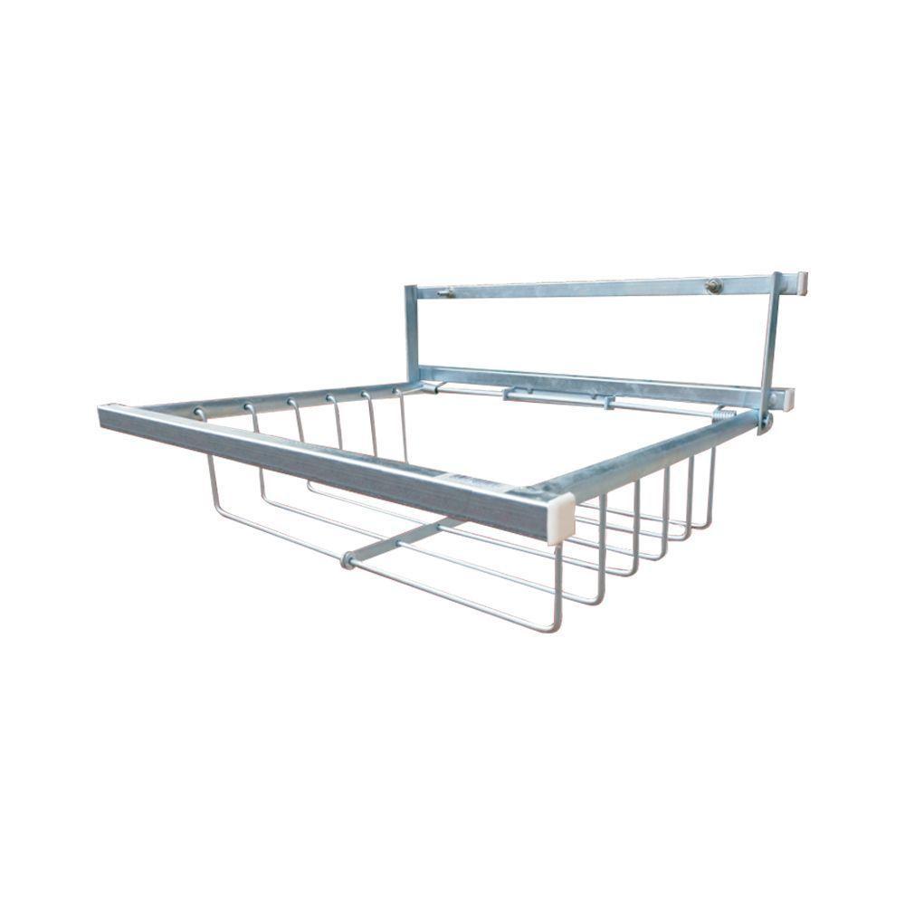 Lixeira Retratil Parede Com Mola Galvanizado 50x40 - Cor: Branco - 1