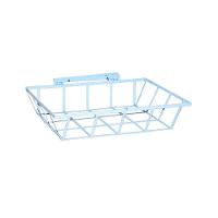 Lixeira De Rua Para Muro Parede Ou Grade Branca 60X45X12Cm - 1