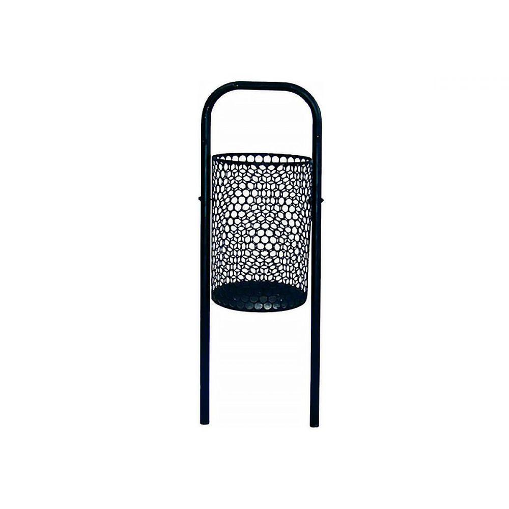 Lixeira Para Pátios E Parques Redonda Em Tela De Moeda - 1