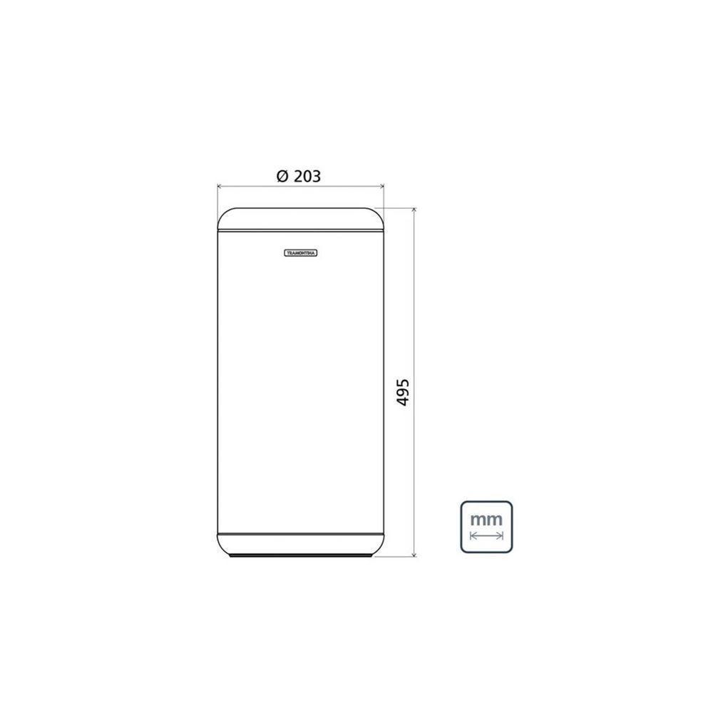 Lixeira Inox Cápsula Com Acabamento Scotch Brite E Aro E Base Em Polipropileno 15 L - 2