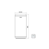 Lixeira Inox Cápsula Com Acabamento Scotch Brite E Aro E Base Em Polipropileno 15 L - 2