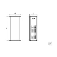 Lixeira Tramontina Sassari 65 Litros Em Aço Inox Sem Tampa - 2