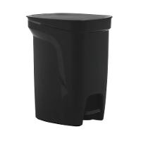 Lixeira Tramontina Compact 10 L Em Polipropileno Preto Com Haste Em Aço Galvanizado - 1