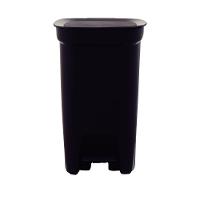 Lixeira Tramontina Compact 10 L Em Polipropileno Preto Com Haste Em Aço Galvanizado - 5