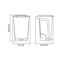 Lixeira Tramontina T-force Vidro Verde 100 L - 2