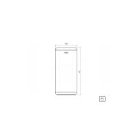 Lixeira Inox Cápsula Com Acabamento Scotch Brite E Aro E Base Em Polipropileno 31 L - 2