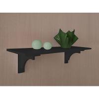 Aparador Prateleira com Cantoneira Mão Francesa Preto Laca - 5