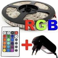 Fita Led Rgb 5050 Rolo 5M 300 Leds Ip65 Controle Fonte - 1