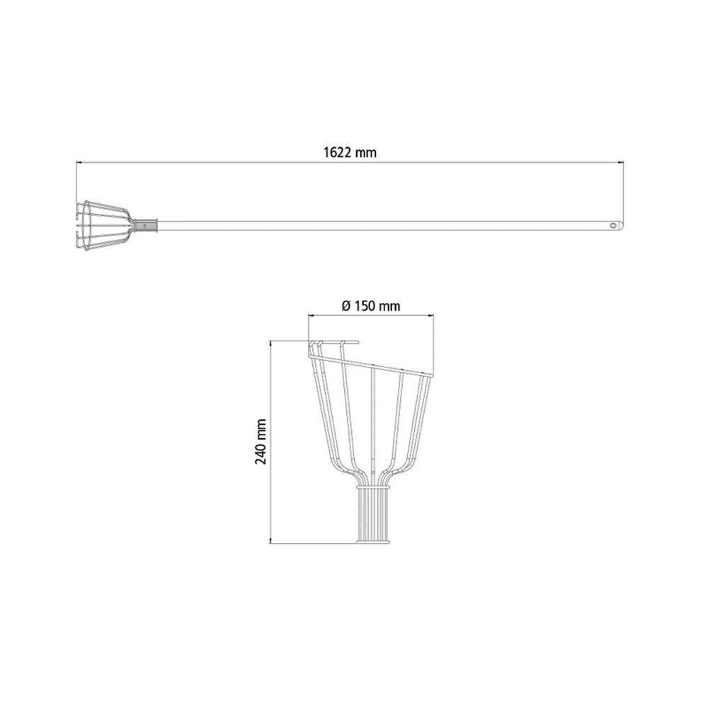 Colhedor De Frutas Médio Tramontina Em Aço Com Cabo 145 Cm Tramontina - 3