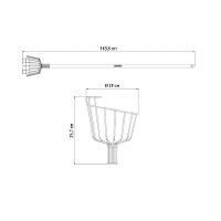 Colhedor De Frutas Grande Tramontina Em Aço Com Cabo 145 Cm Tramontina - 2