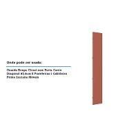 Porta Para Roupeiro Canto Diagonal 40cm Champagne Gaia - 3