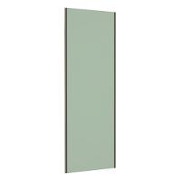 Porta De Correr Closet 80cm Inox Sem Kit Ferragem Verde - 1