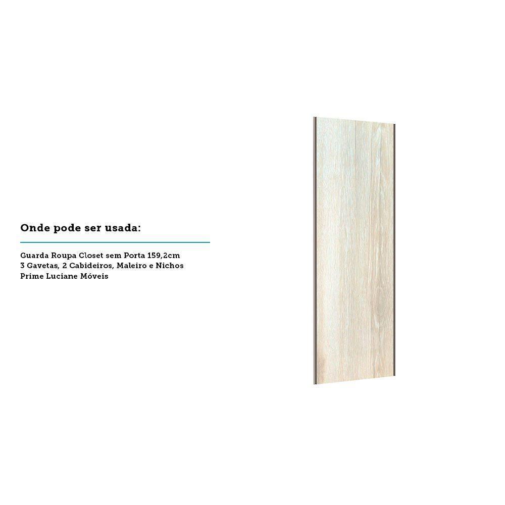 Porta De Correr 80cm Champagne Sem Kit Ferragem Crema - 3