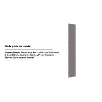 Porta Lateral Para Roupeiro 4 Portas Champagne Cinza Puro - 3