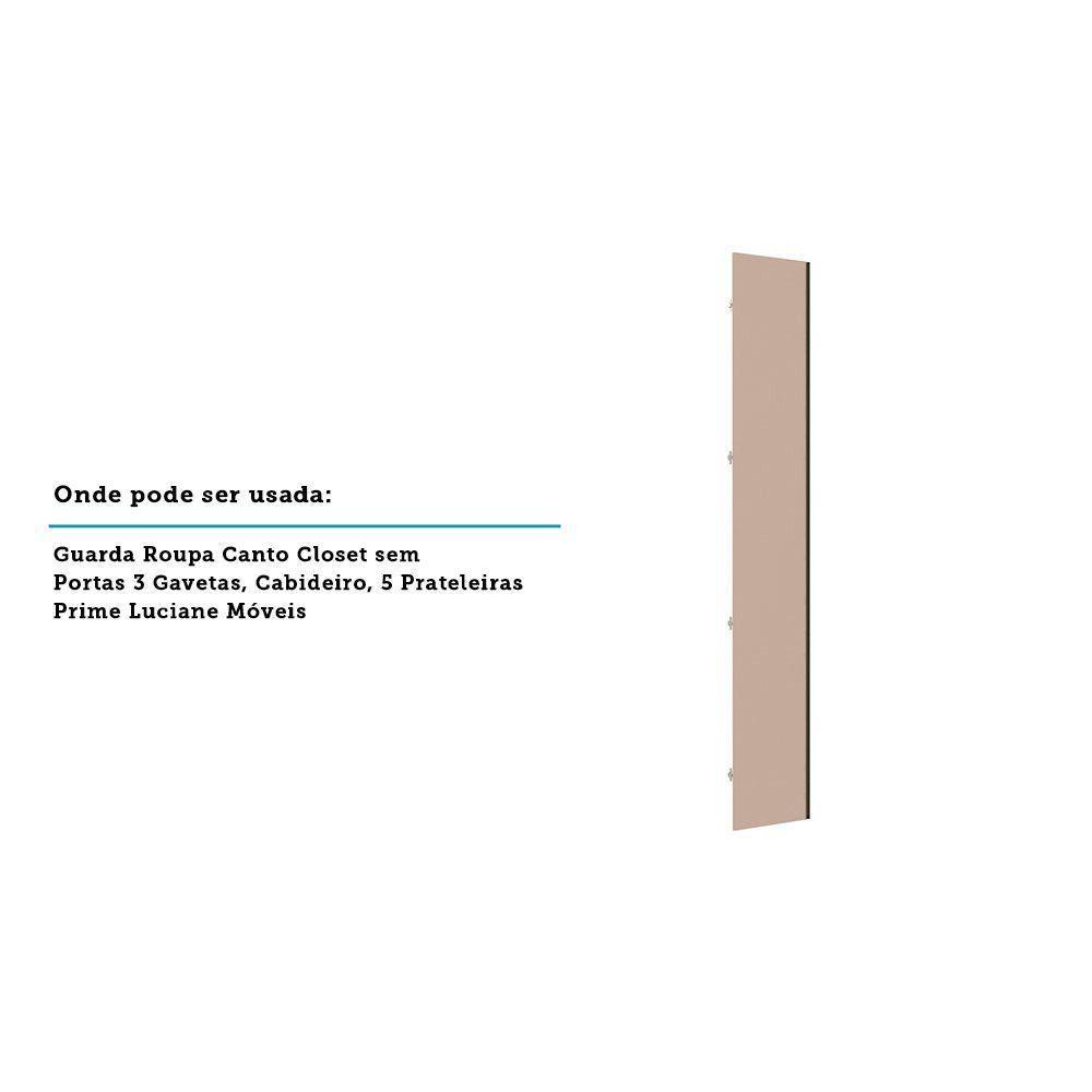 Porta Para Roupeiro Canto Individual 40cm Inox Connect - 3