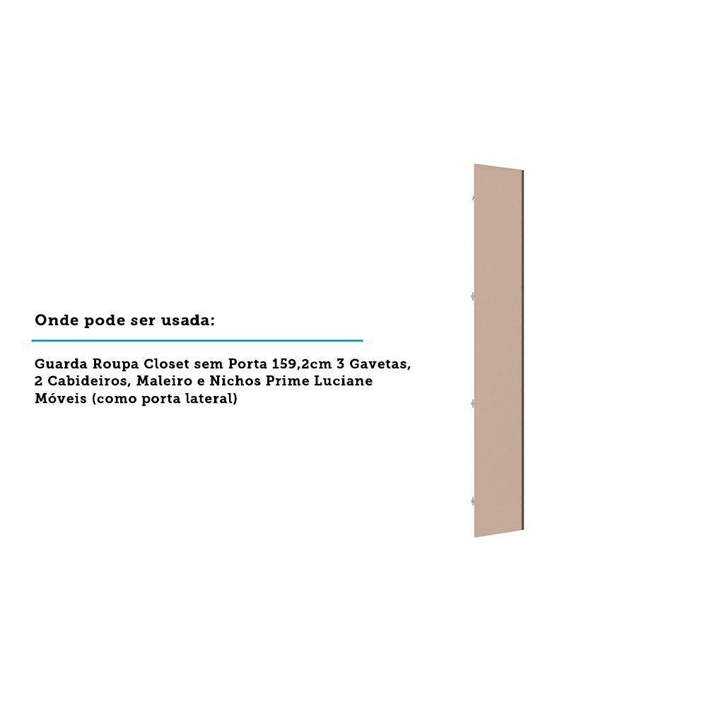 Porta Lateral Para Roupeiro 4 Portas Champagne Connect - 3