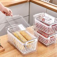 Organizador Com Cesto 3,2 L Para Geladeira Plástico Caixa Organizadora Empilhável - 2