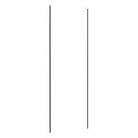 Porta De Correr 80cm Champagne Sem Kit Ferragem Branco Mat - 1