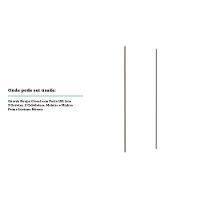 Porta De Correr 80cm Champagne Sem Kit Ferragem Branco Mat - 3