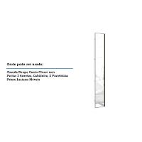 Porta Para Roupeiro Canto 40cm Inox Com Espelho Espelho - 2