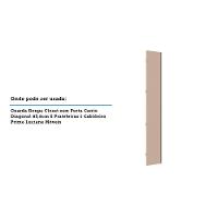 Porta Para Roupeiro Canto Diagonal 40cm Champagne Connect - 3