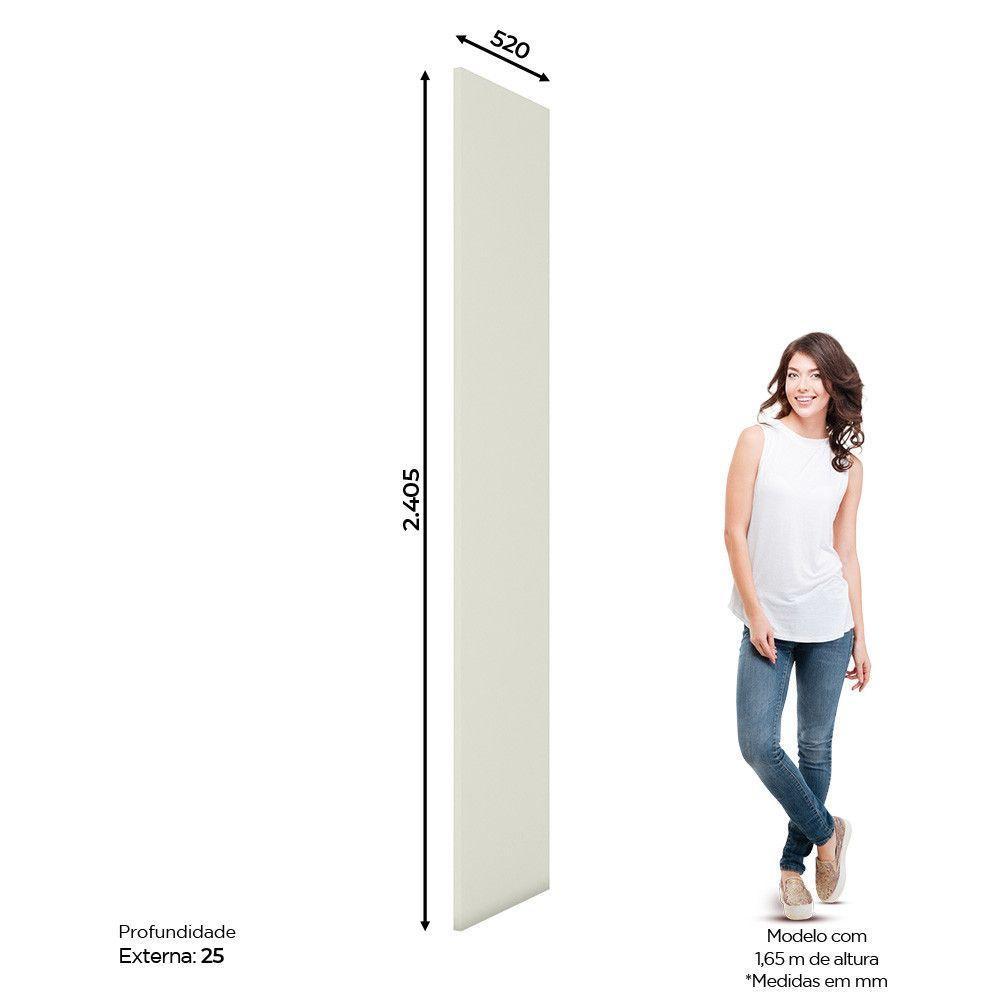Lateral Para Quarto Modulado 2,5 Cm Seletto Henn Areia - 2