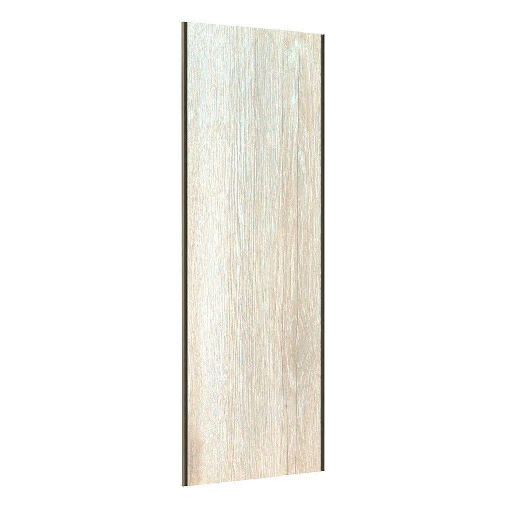 Porta De Correr Closet 80cm Inox Sem Kit Ferragem Crema - 1