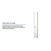 Porta Para Roupeiro Canto 40cm Champagne C/ Espelho Espelho - 2