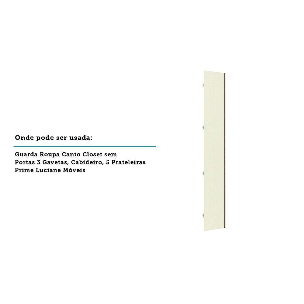 Porta Para Roupeiro Canto Individual 40cm Champagne Kashmir - 3