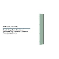 Porta Para Roupeiro Canto Individual 40cm Champagne Verde - 3