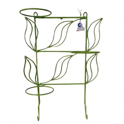 Suporte Ferro Para Plantas Folhas Para 3 Vasos E 2 Ganchos