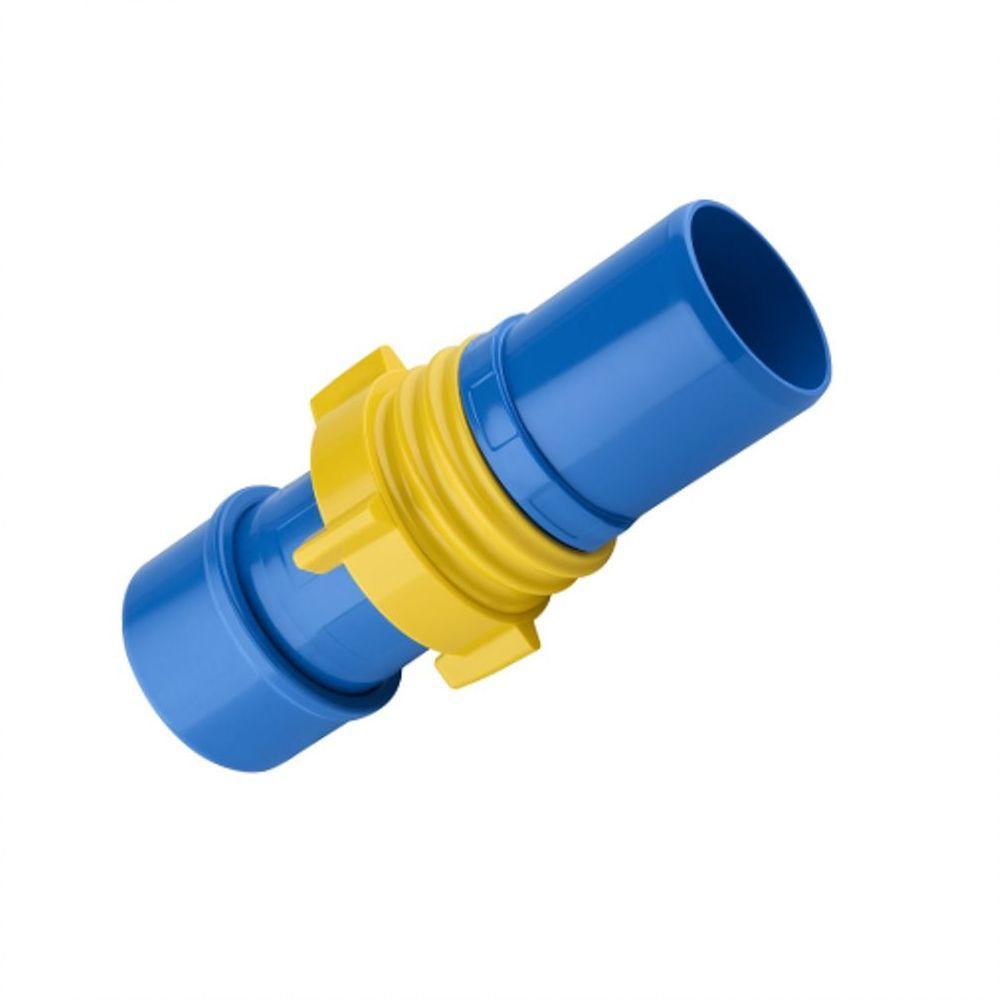 Cap Macho Engate Roscável 3" Pol. Azul Viqua - 1