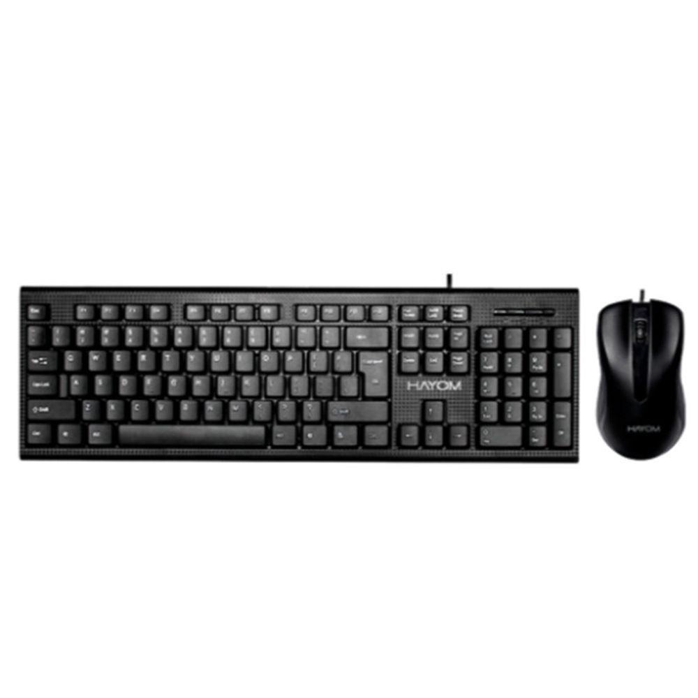 Kit Teclado E Mouse Usb Hayom Office Com Fio Pra Escritorios - 1