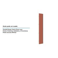 Porta Para Roupeiro Canto Individual 40cm Inox Gaia - 3