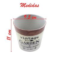 Kit 2 Mini Vasos De Planta Cachepot Estampados Decorados 11cm - 3