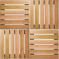 Conjunto Deck 4 Uni. Madeira Pinus De Madeira Para Jardim - 4