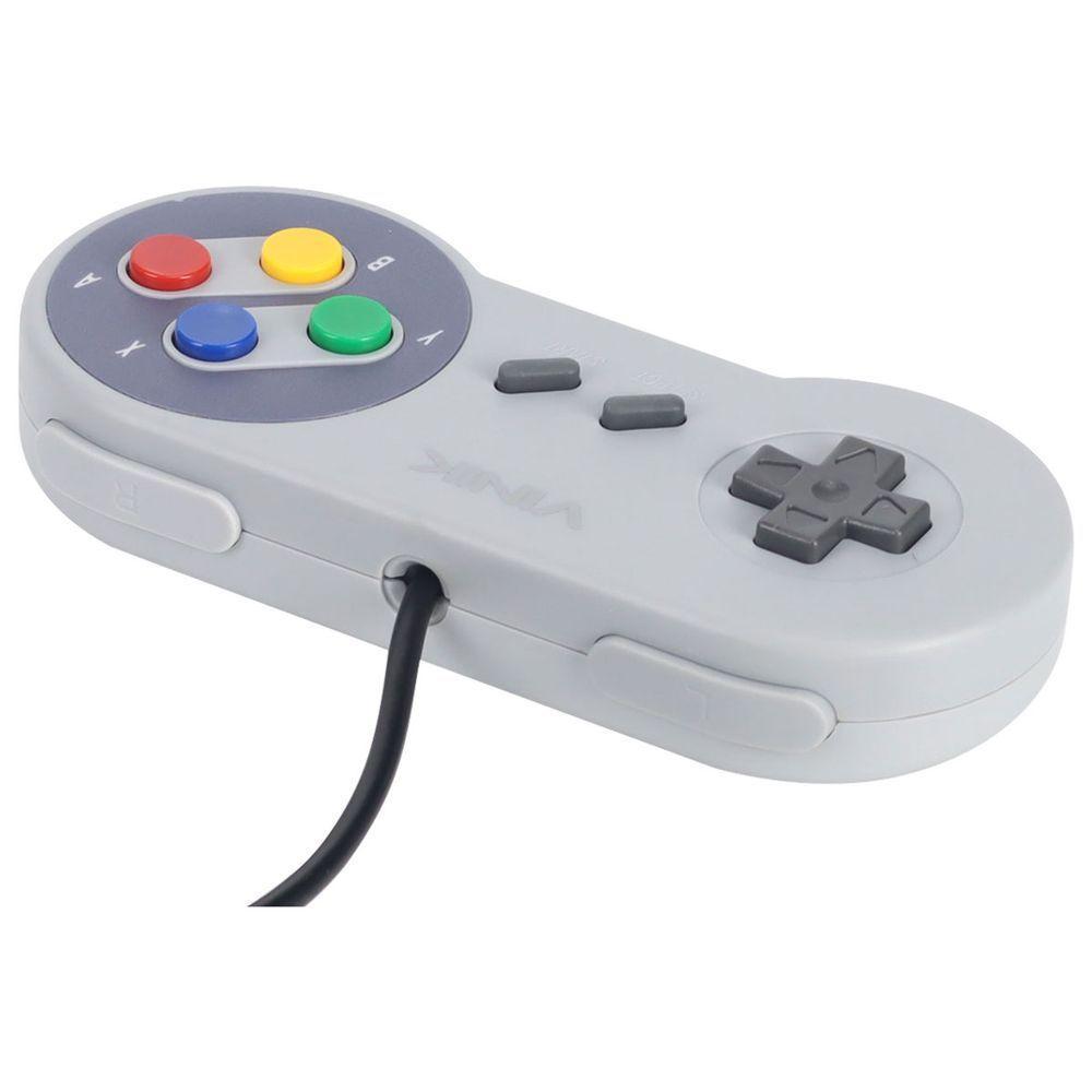 Controle Para Pc Com Fio Usb Modelo Snes Jp - 2