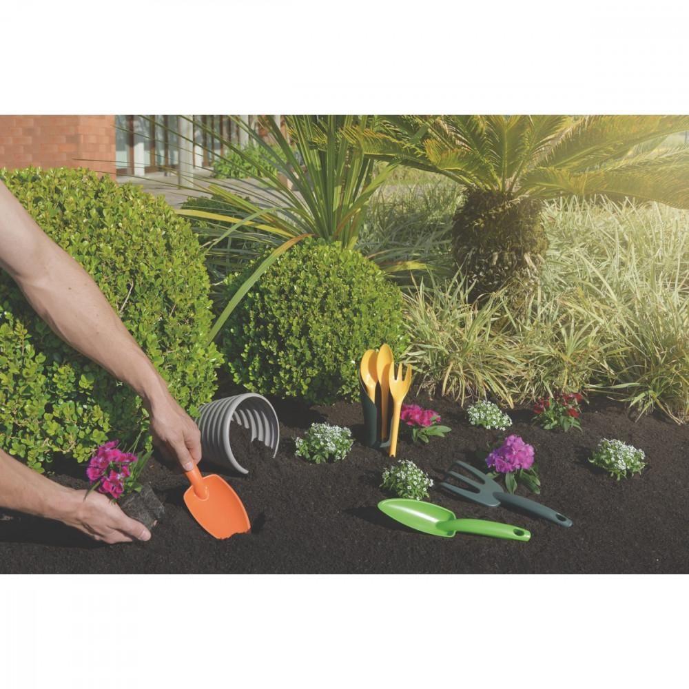 Conjunto Para Jardinagem Em Plástico Amarelo 3 Peças - 6