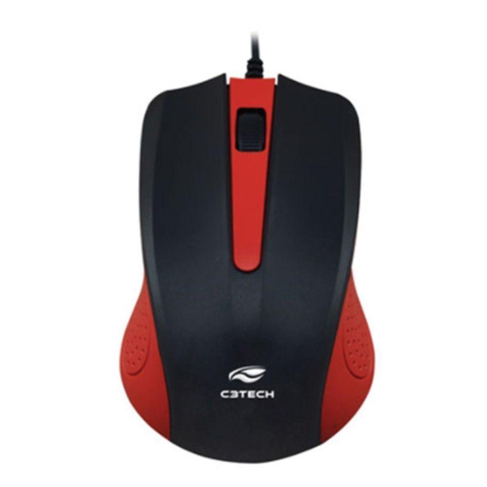 Mouse óptico Com Fio C3tech Ms-20 1000 Dpi Para Lan House - 1
