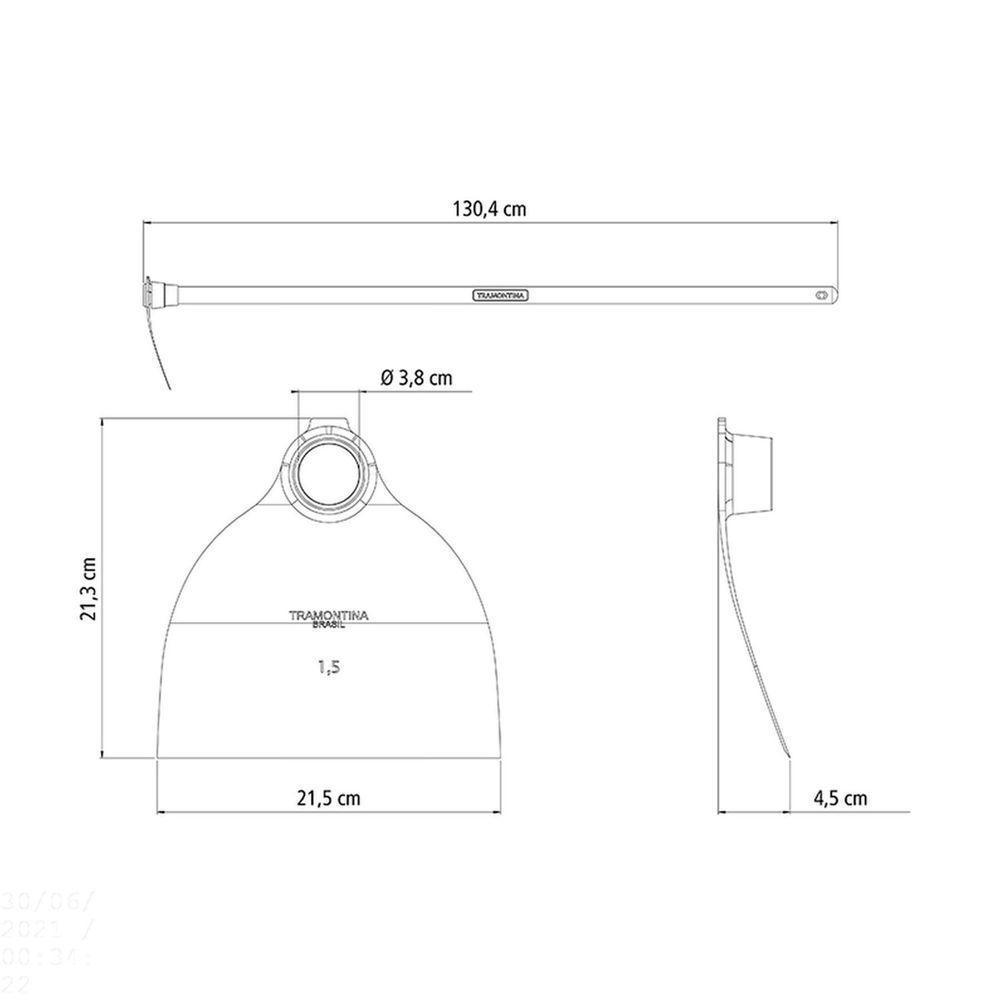 Enxada Estreita 1.5 Tramontina Em Aço Com Cabo De Madeira 130 Cm Tramontina - 3