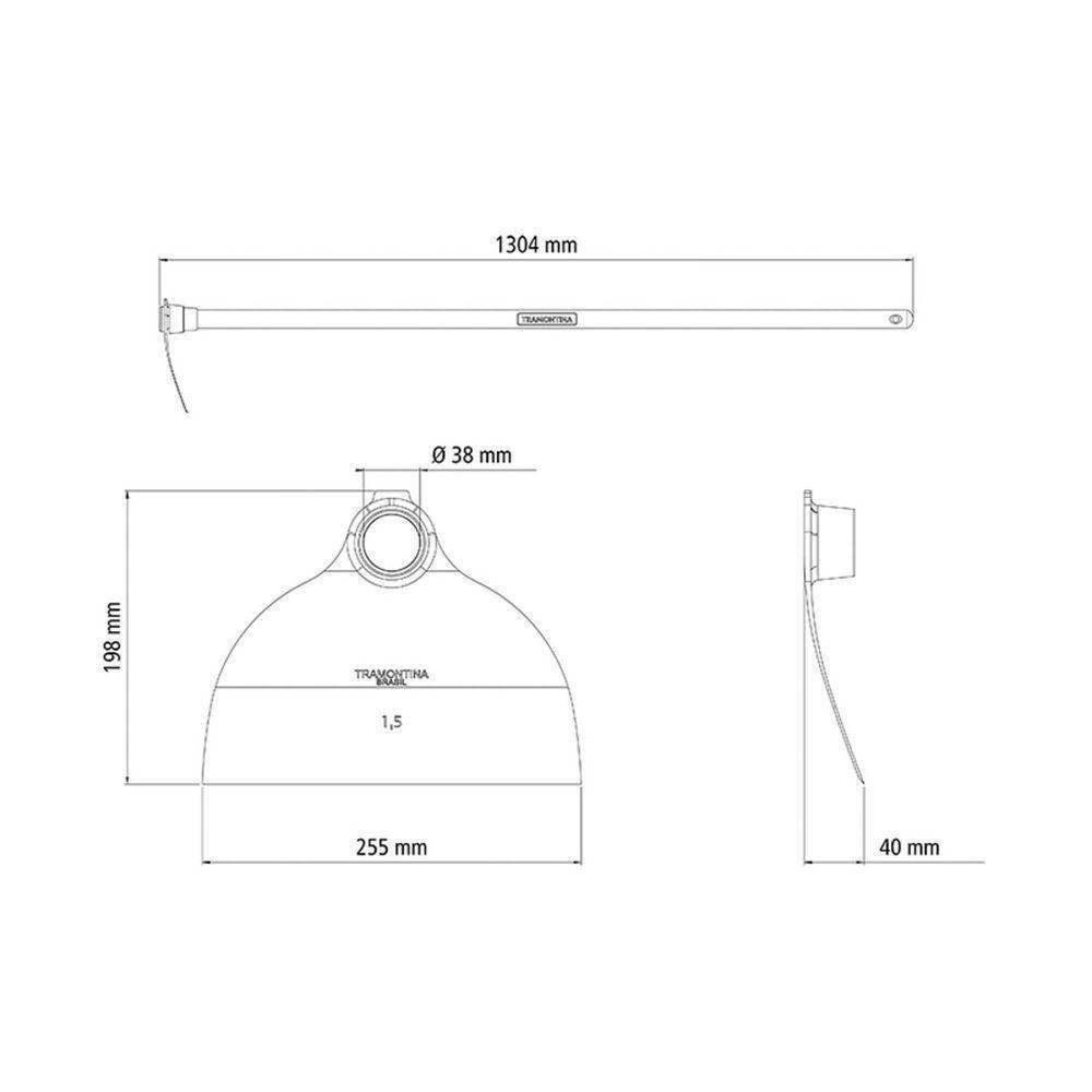 Enxada Larga 1.5 Tramontina Em Aço Com Cabo De Madeira 130 Cm Tramontina - 4