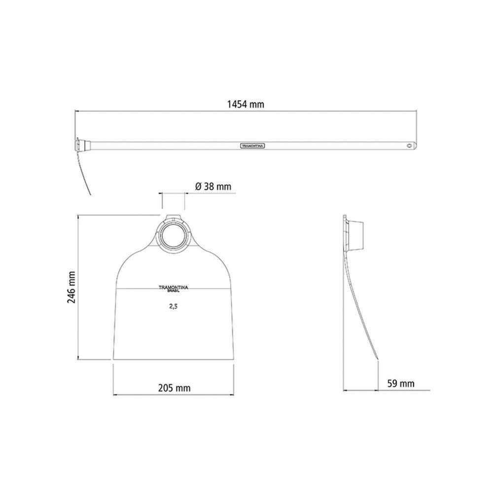 Enxada Norte 2.5 Tramontina Em Aço Com Cabo De Madeira 145 Cm Tramontina - 3
